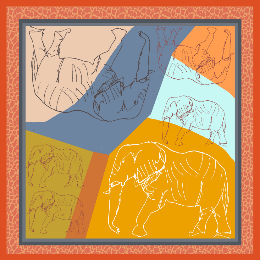 Etosha Elephant 90x90